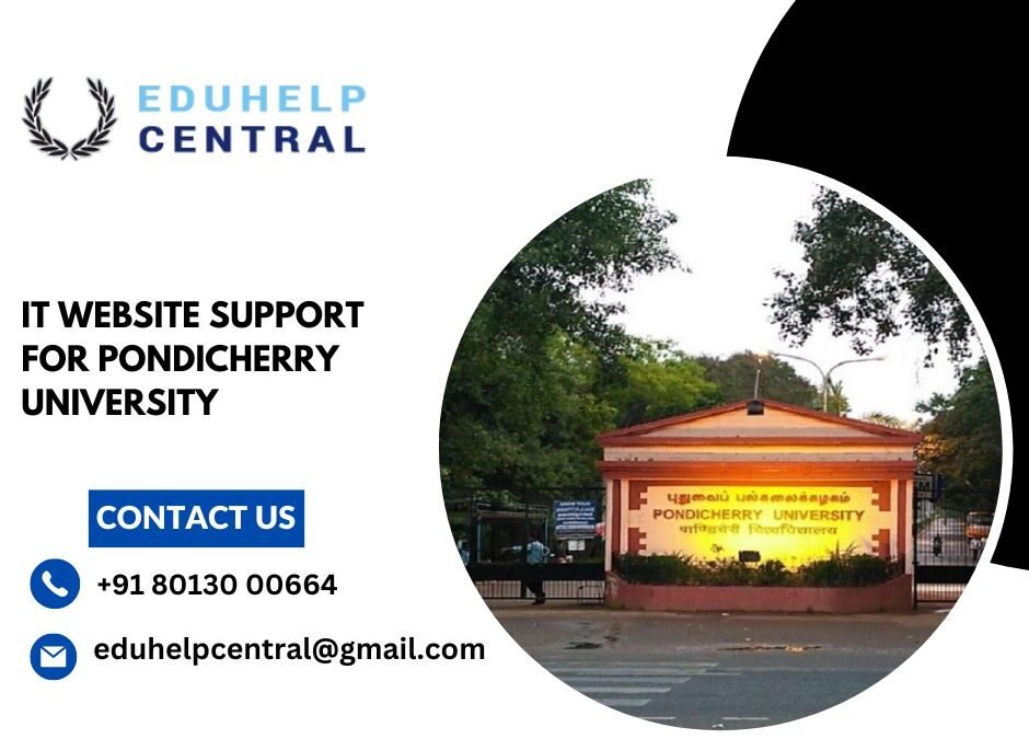 IT website support for Pondicherry University.eduhelpcentral