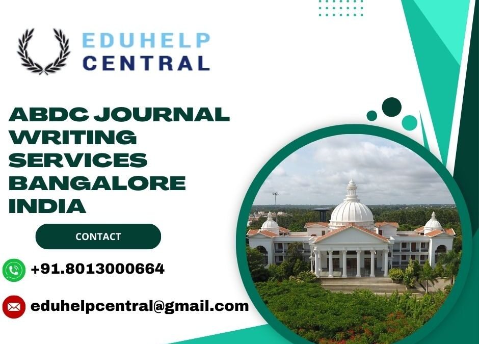 ABDC journal writing services Bangalore India