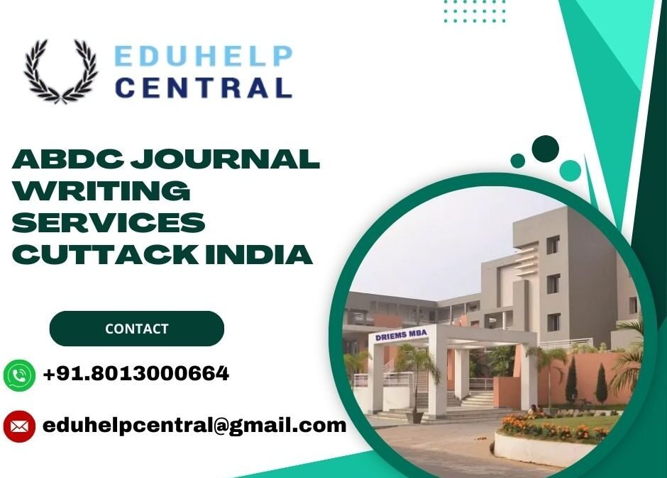 ABDC journal writing services Cuttack India