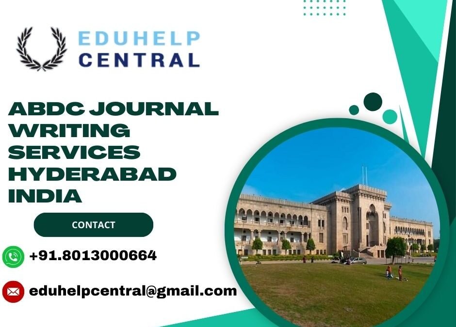 ABDC journal writing services Hyderabad India