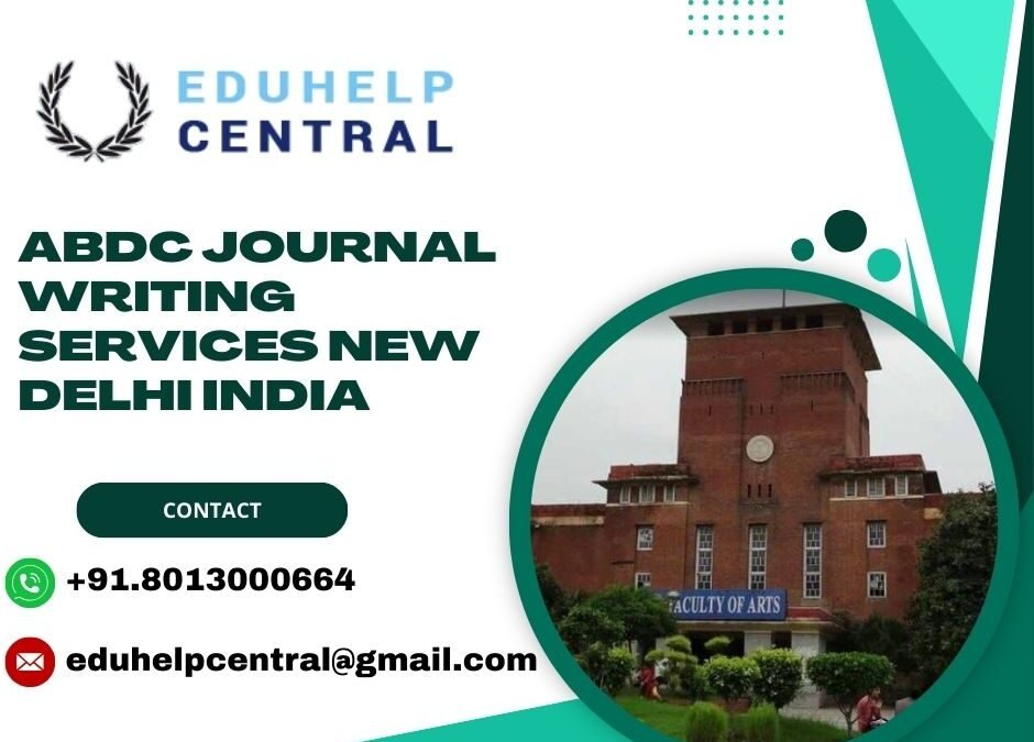 ABDC journal writing services New Delhi India