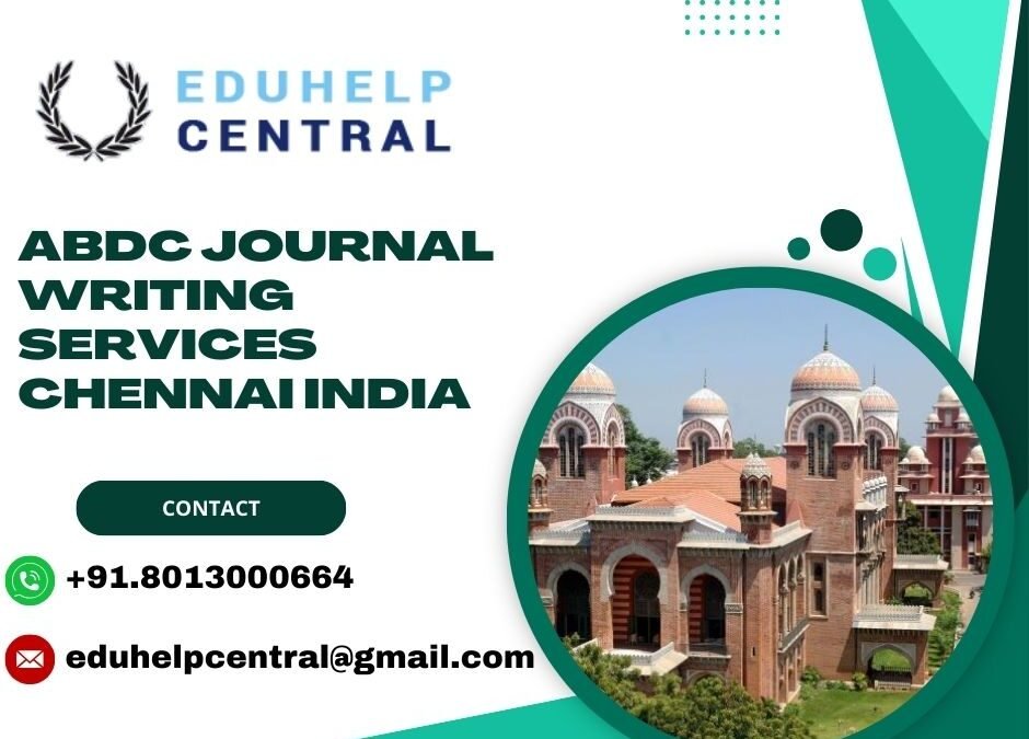 ABDC journal writing services Chennai India