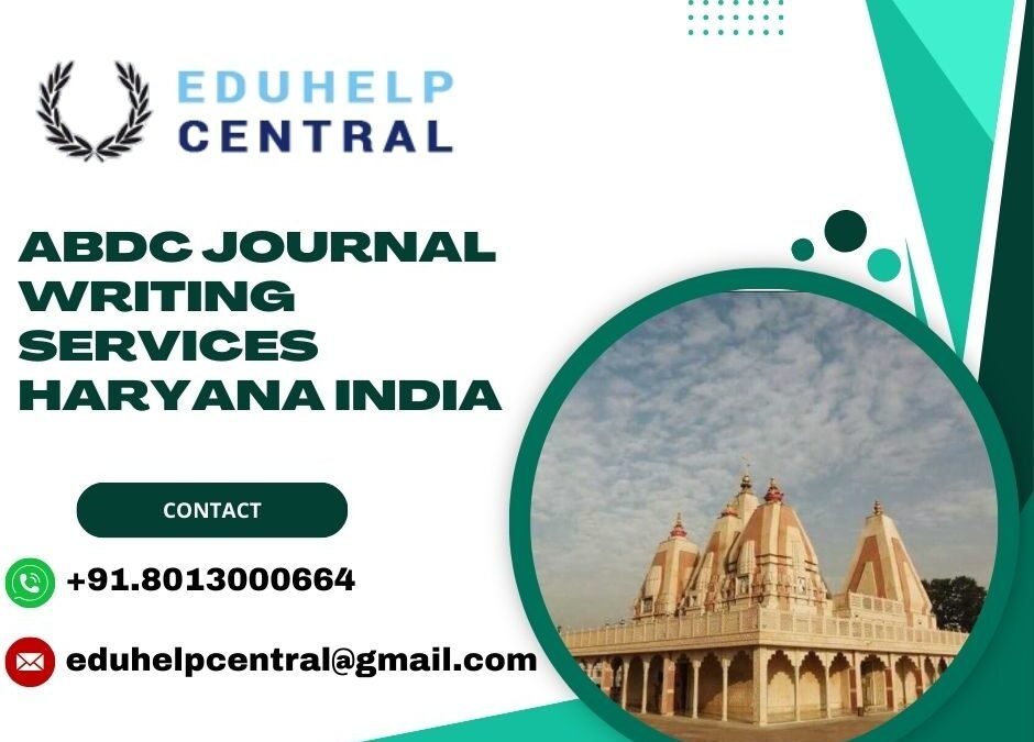 ABDC journal writing services Haryana India
