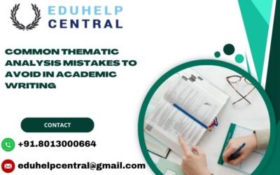 Common Thematic Analysis Mistakes to Avoid in Academic Writing