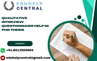 Qualitative interview questionnaire help in PhD thesis