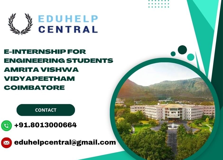 e-internship for engineering students Amrita Vishwa Vidyapeetham Coimbatore