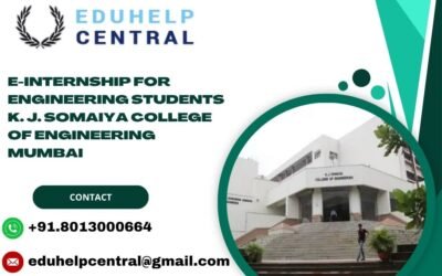 e-internship for engineering students K. J. Somaiya College of Engineering Mumbai