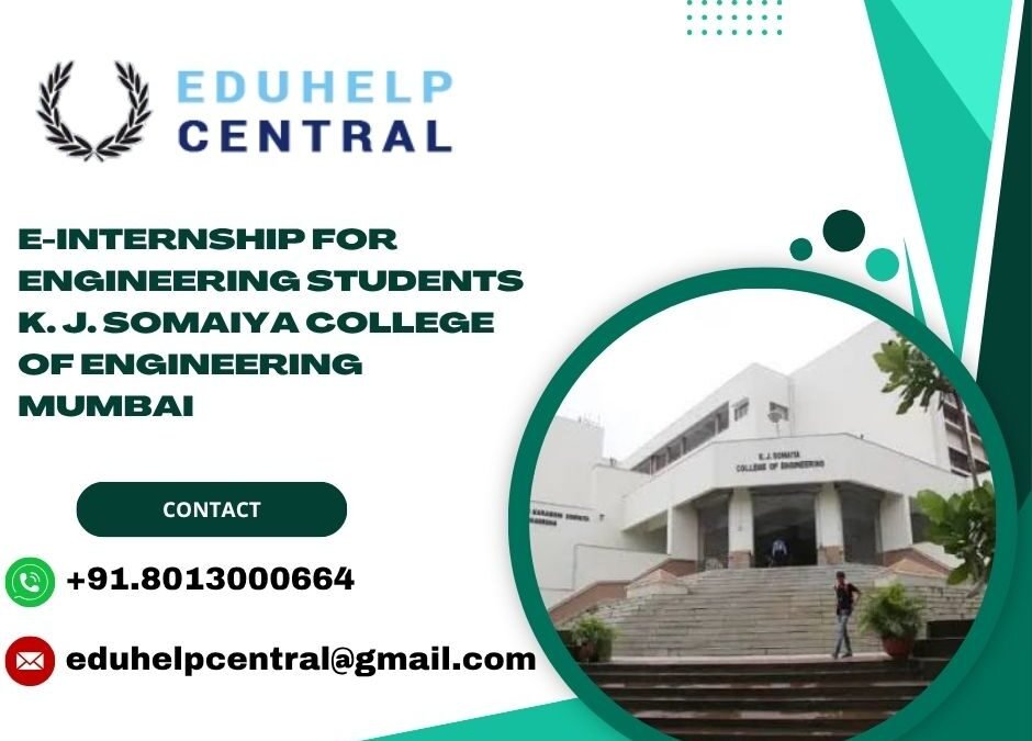 e-internship for engineering students K. J. Somaiya College of Engineering Mumbai