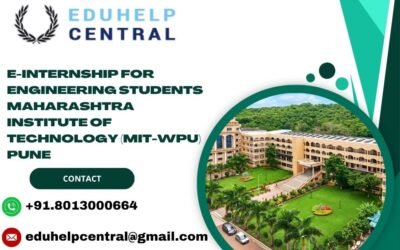 e-internship for engineering students Maharashtra Institute of Technology (MIT-WPU) Pune