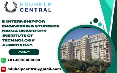 e-internship for engineering students Nirma University (Institute of Technology) Ahmedabad