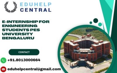 e-internship for engineering students PES University Bengaluru