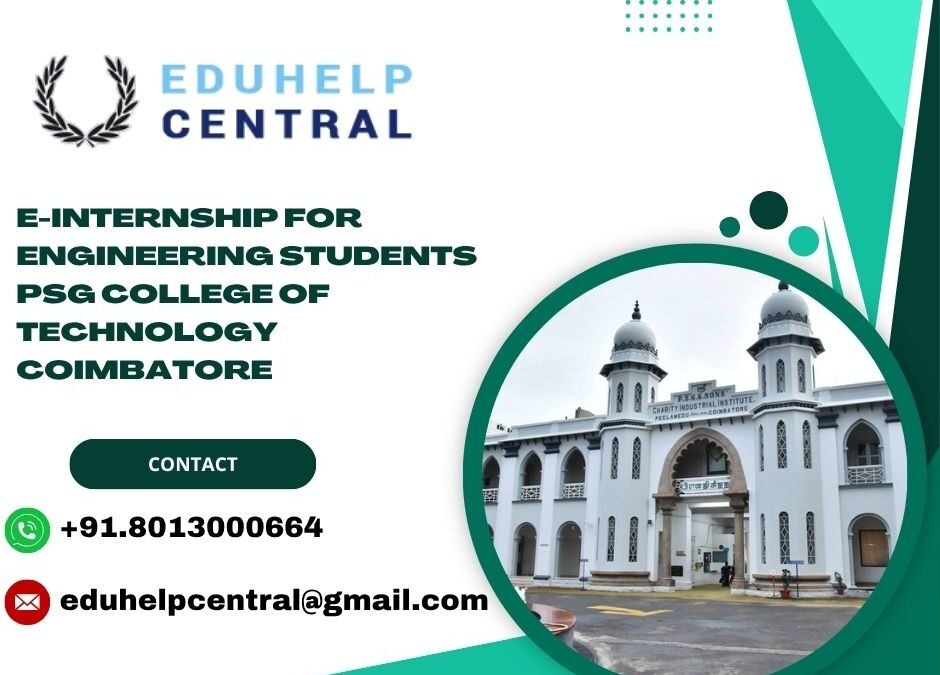 e-internship for engineering students PSG College of Technology Coimbatore