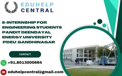 e-internship for engineering students Pandit Deendayal Energy University (PDEU) Gandhinagar