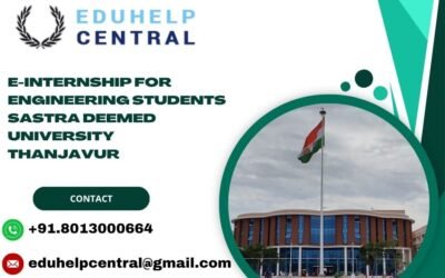 e-internship for engineering students SASTRA Deemed University Thanjavur
