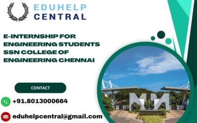 e-internship for engineering students SSN College of Engineering Chennai