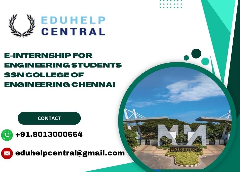 e-internship for engineering students SSN College of Engineering Chennai