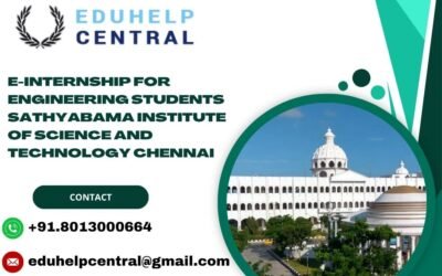 e-internship for engineering students Sathyabama Institute of Science and Technology Chennai