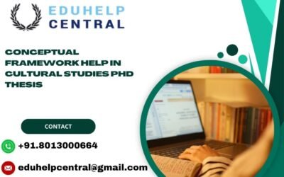 Conceptual framework help in Cultural studies PhD Thesis