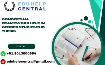 Conceptual framework help in gender studies PhD Thesis
