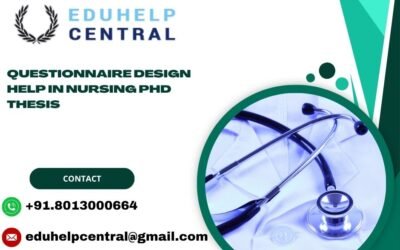 Questionnaire design help in Nursing PhD thesis