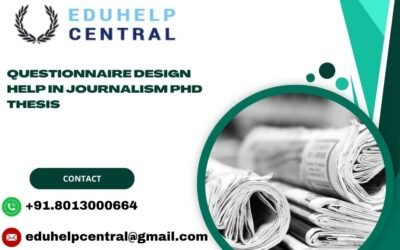 Questionnaire design help in journalism PhD thesis