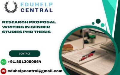Research proposal writing in gender studies PhD Thesis