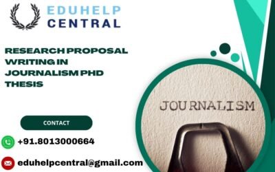 Research proposal writing in journalism PhD Thesis