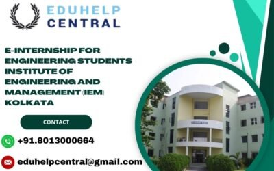 e-internship for engineering students Institute of Engineering and Management (IEM) Kolkata