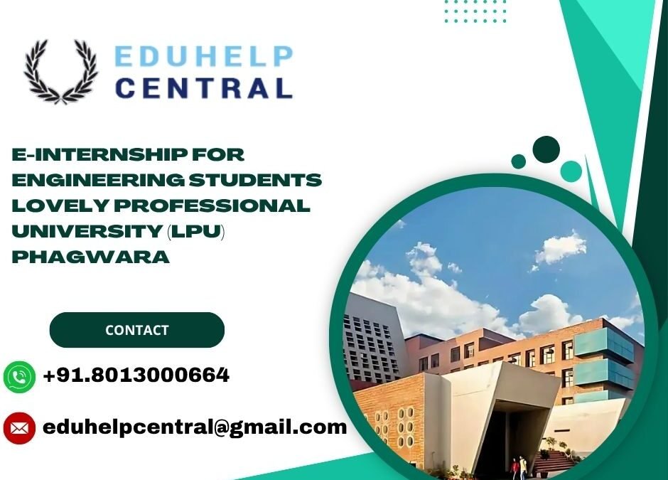 e-internship for engineering students Lovely Professional University (LPU) Phagwara