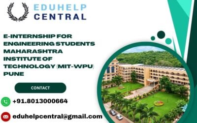 e-internship for engineering students Maharashtra Institute of Technology (MIT-WPU) Pune